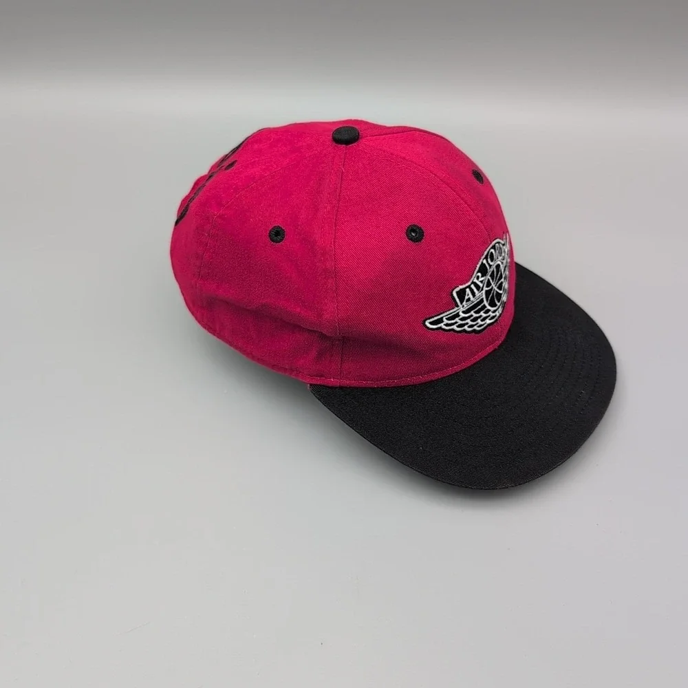 Air Jordan Wings‎ Snapback Cap Hat Youth Red Black Adjustable Basketball